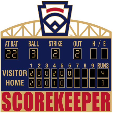 Little League Scorekeeper Pin