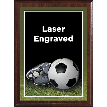Laser Plaque Series - Soccer