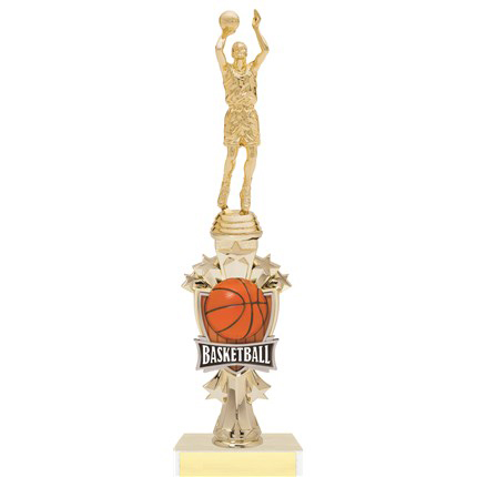 Basketball Trophy with Basketball Logo