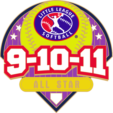 9-10-11 Year Old Softball Pin Series - All Star