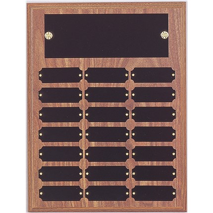 Walnut Finish Perpetual Plaque