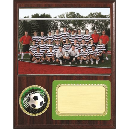Team Picture Soccer Plaque