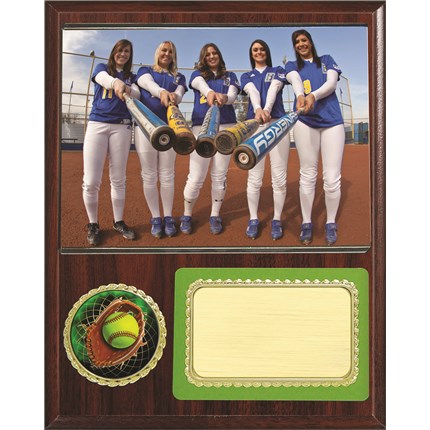 Softball Plaque Award - Team Picture