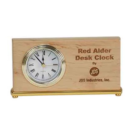 RED ALDER DESK CLOCKS