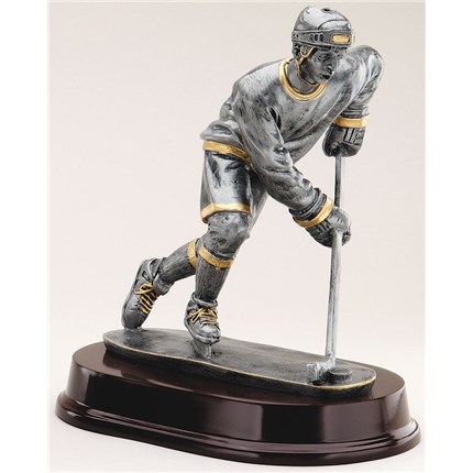Hockey Statue - Antique Action Series