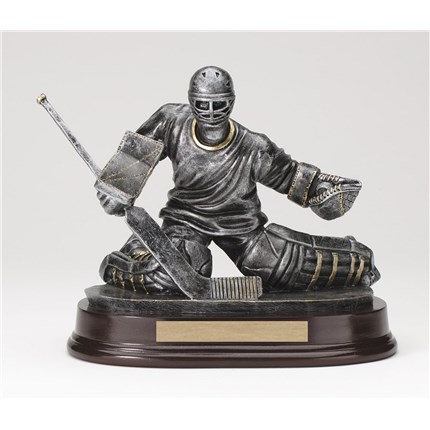 Hockey Statue - Antique Action Series - Goalie