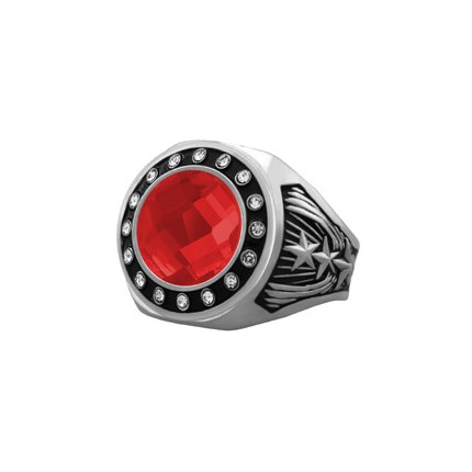 Bright Star Gem Ring - Silver