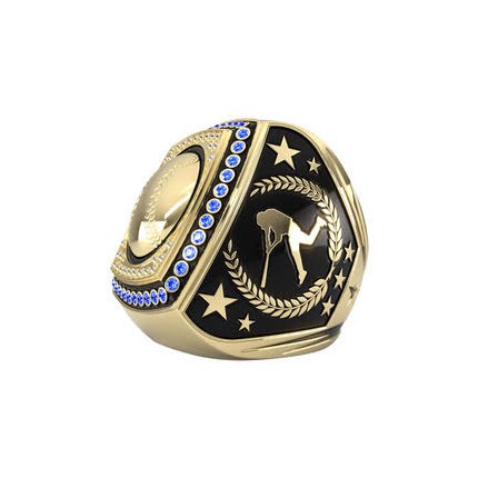 Epic Ring Baseball - Blue Gems - Gold