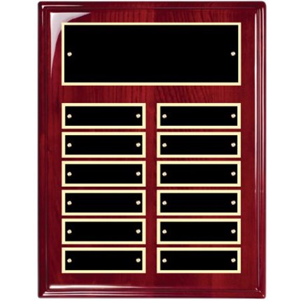 Rosewood Piano Finish Perpetual Plaque Series
