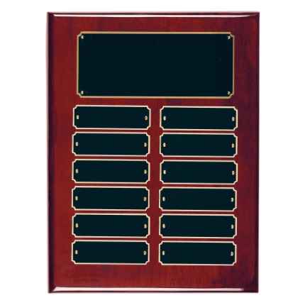 Rosewood Piano Finish Perpetual Plaque Series