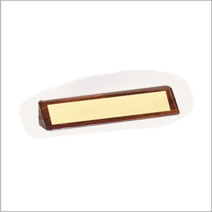 DESK PLATE - WALNUT WRAP