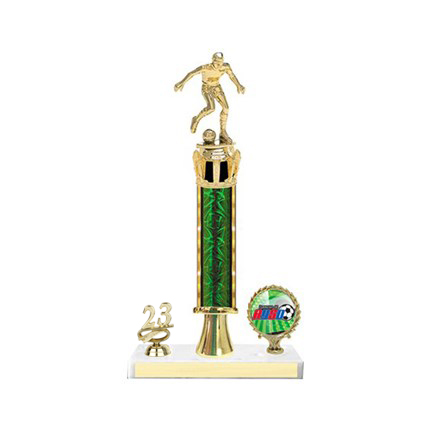 Soccer Trophy - Single Post with Insert and Year - AYSO