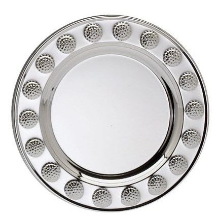 SILVER PLATED GOLF TRAY