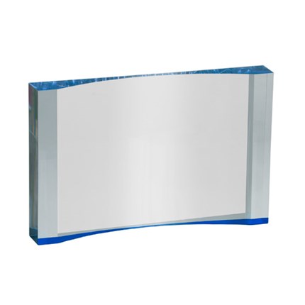 Blue Crescent Acrylic Award