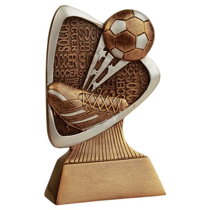 NEW! SOCCER FUTBOL YOUTH LEAGUE TROPHY RESIN AWARD FREE LETTERING MRF1513B  ^