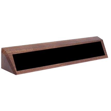 DESK PLATE - GENUINE WALNUT