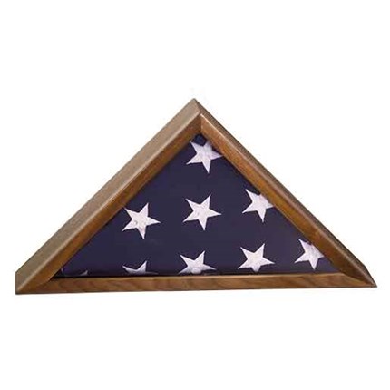 WALNUT FINISH PIANO FLAG CASES