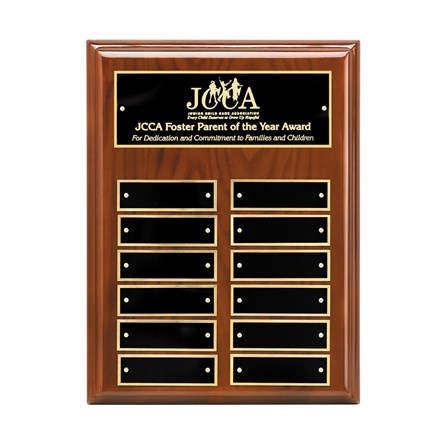 Walnut Piano Finish Plaque Series - Perpetual