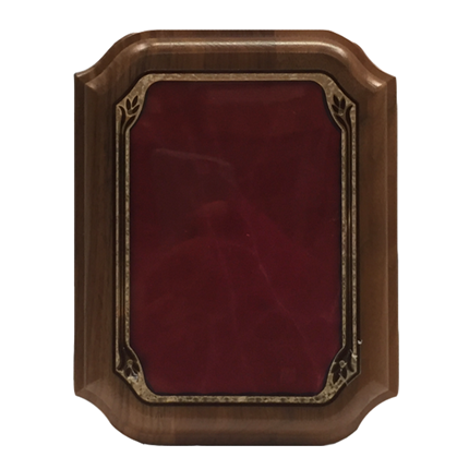 PLAQUE AWARD - CLASSIC WALNUT AND MARBLE