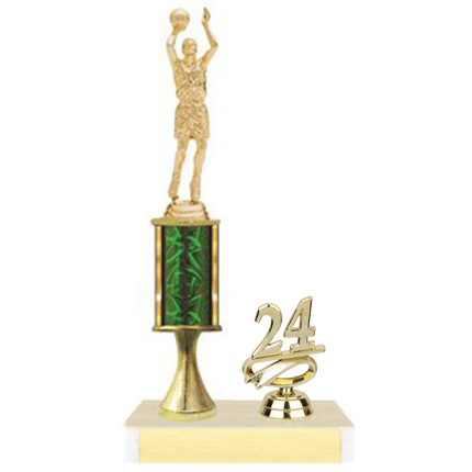 Basketball Trophy with Riser and Year