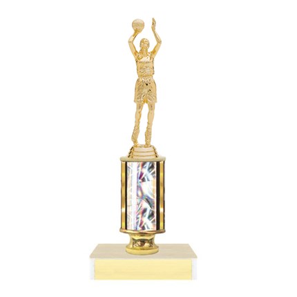 Basketball Trophy with Single Column