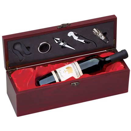 WINE AND ACCESSORIES PRESENTATION SET - ROSEWOOD