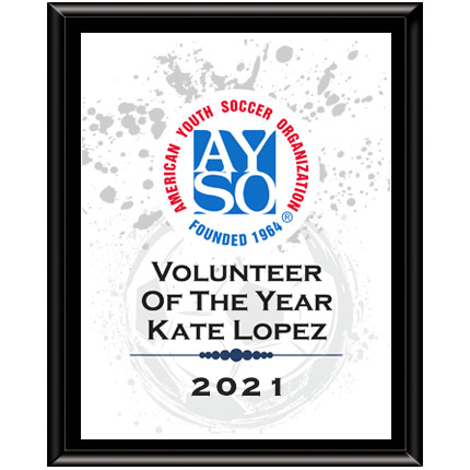 Full Color Sublimation Plaque - AYSO