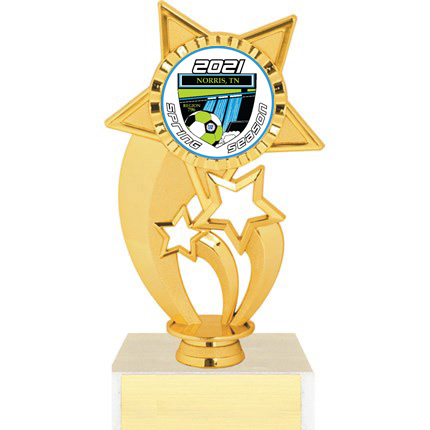 Trophy with Logo - Star Figure Series - AYSO