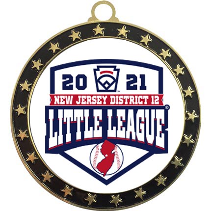 Little League Insert Medal with custom logo