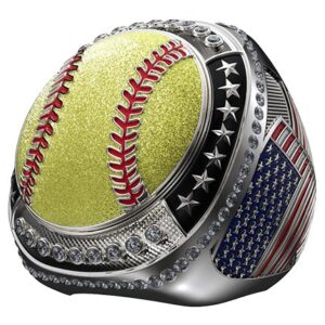 Legacy Patriot Ring - Silver - Softball