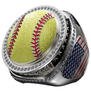 Legacy Spinner Ring - Silver - Softball