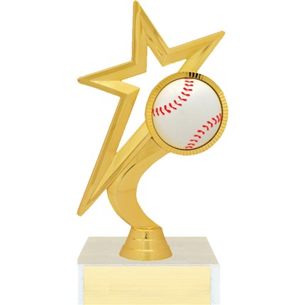 Gold Star Figure Trophy Series - Baseball