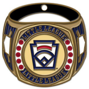 Little League Ring Series Medal - Antique Gold 3"