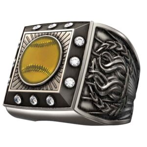 Torch Ring - Softball Bling - Silver