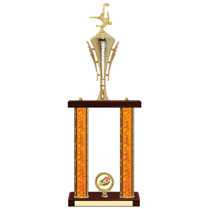 Two Post Soccer Trophy - 22"